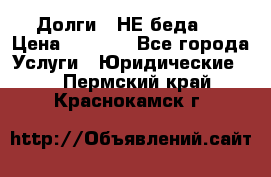 Долги - НЕ беда ! › Цена ­ 1 000 - Все города Услуги » Юридические   . Пермский край,Краснокамск г.